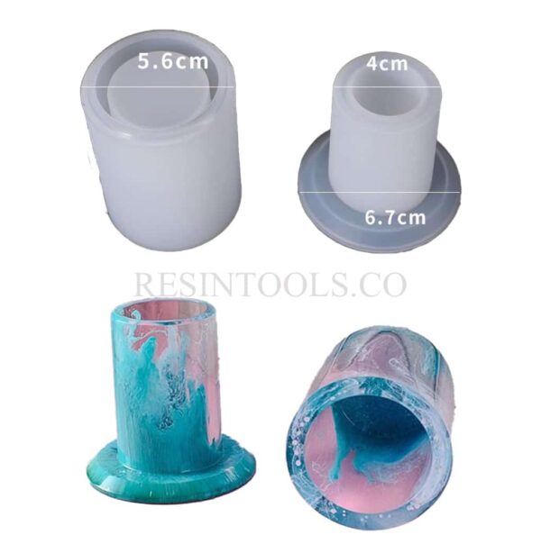 Round Toothpick Box Silicone Mold