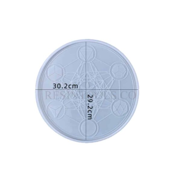 Round tray/dish geometric 32.2 cm