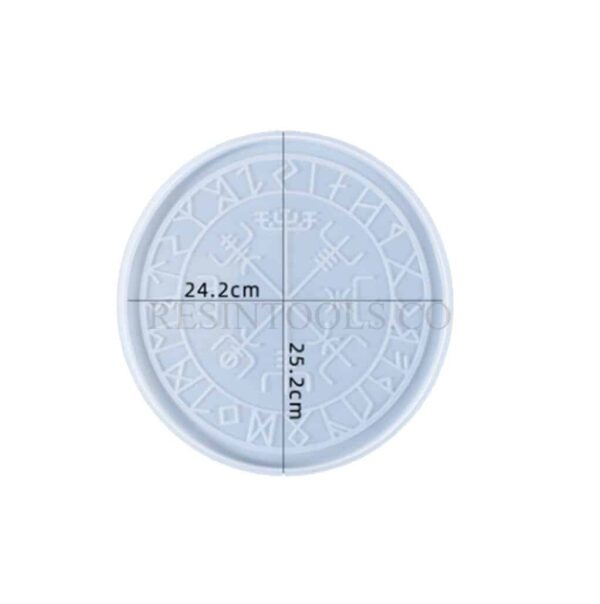 Round tray/dish Roman letter 24.2 cm