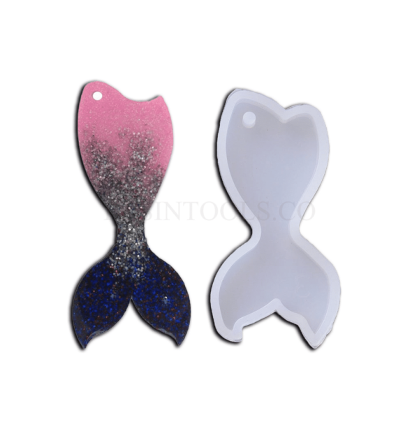 RESINTOOLS.CO Mermaid tail keychain mold