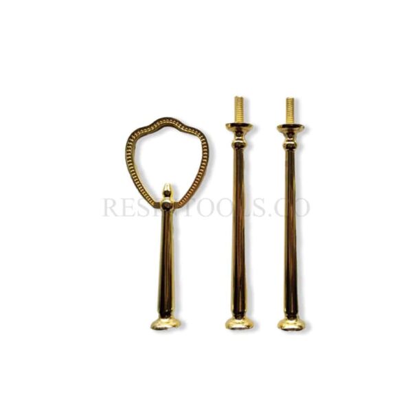 RESINTOOLS.CO- حامل الكيك 3 طبقات لامع