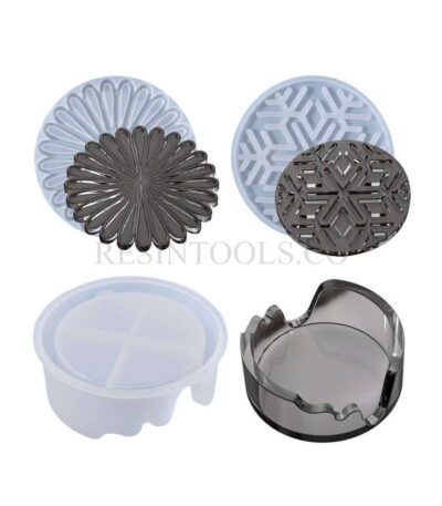 Coaster and holder flower and flake product - Resintools.co