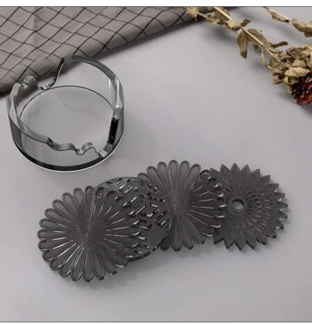 Coaster and holder flower and flakes product - Resintools.co