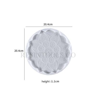 Flower designed coaster 3- Resintools.co