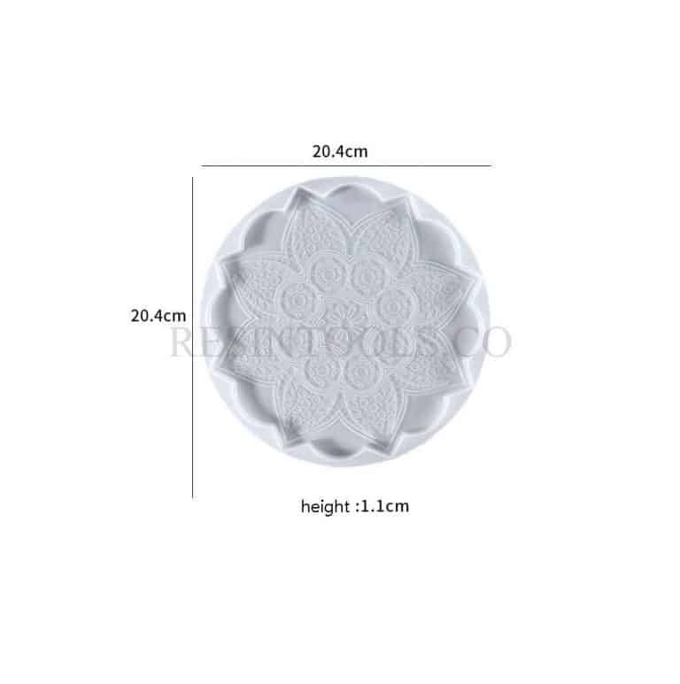 Flower designed coaster 3- Resintools.co