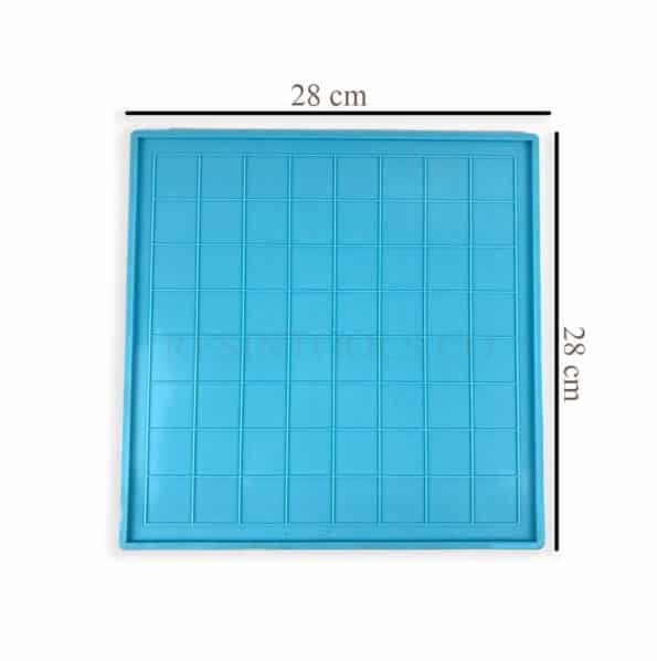 Chess Board Silicone Mold measurment - Resintools.co