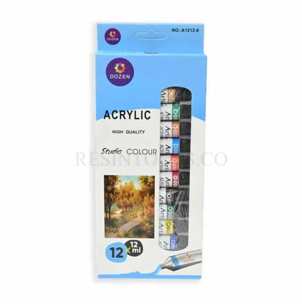 12 Acrylic Colors 1 - Resintools.co