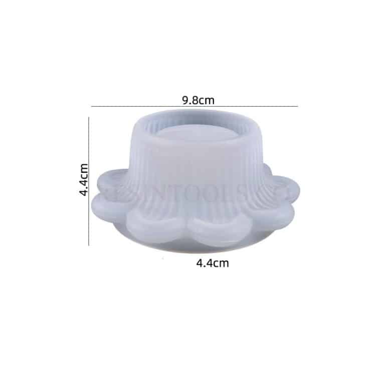 9 Leafes Flower Candle Holder Measurment- RESINTOOLS.CO
