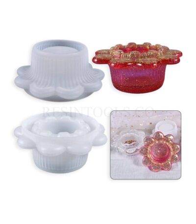 9 Leafes Flower Candle Holder - RESINTOOLS.CO
