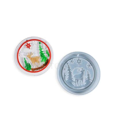 Christmas Tree Elk keychain - RESINTOOLS.CO