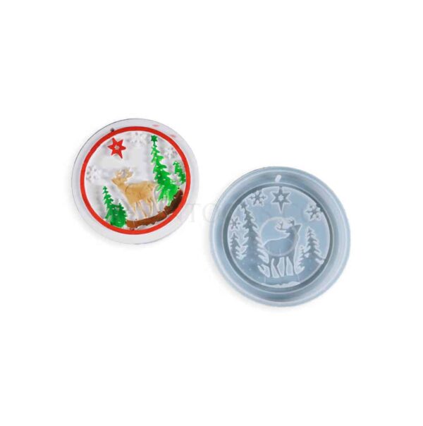 Christmas Tree Elk keychain - RESINTOOLS.CO