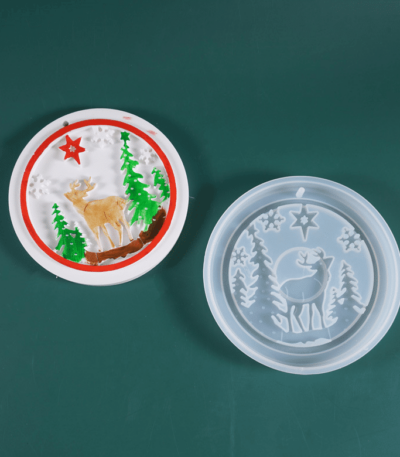 Christmas Tree Elk keychain -Resintools.co