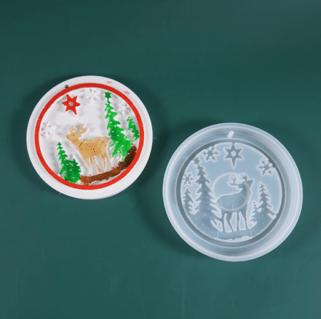 Christmas Tree Elk keychain -Resintools.co