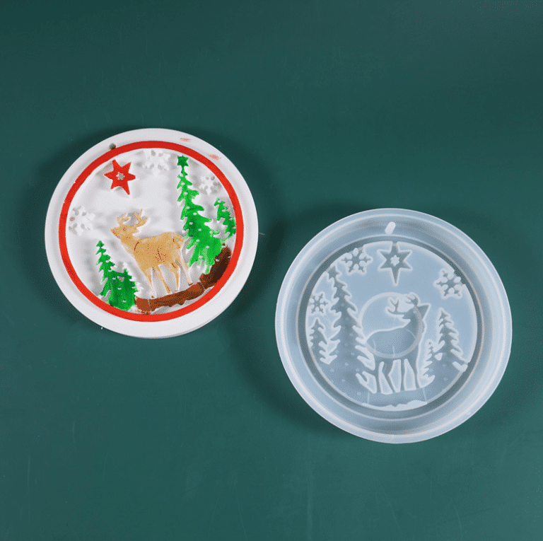 Christmas Tree Elk keychain -Resintools.co