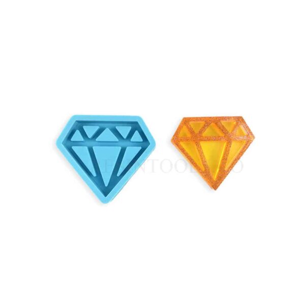 Diamond key chain mold - Resintools.co
