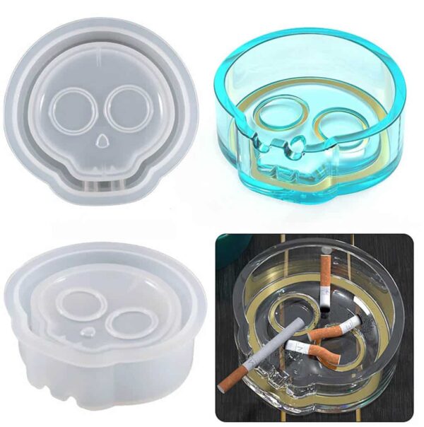Skull ashtray mold - RESINTOOLS.CO
