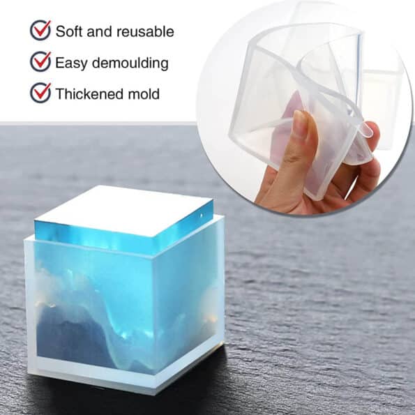 Cube Mold 10 cm - Resintools.co