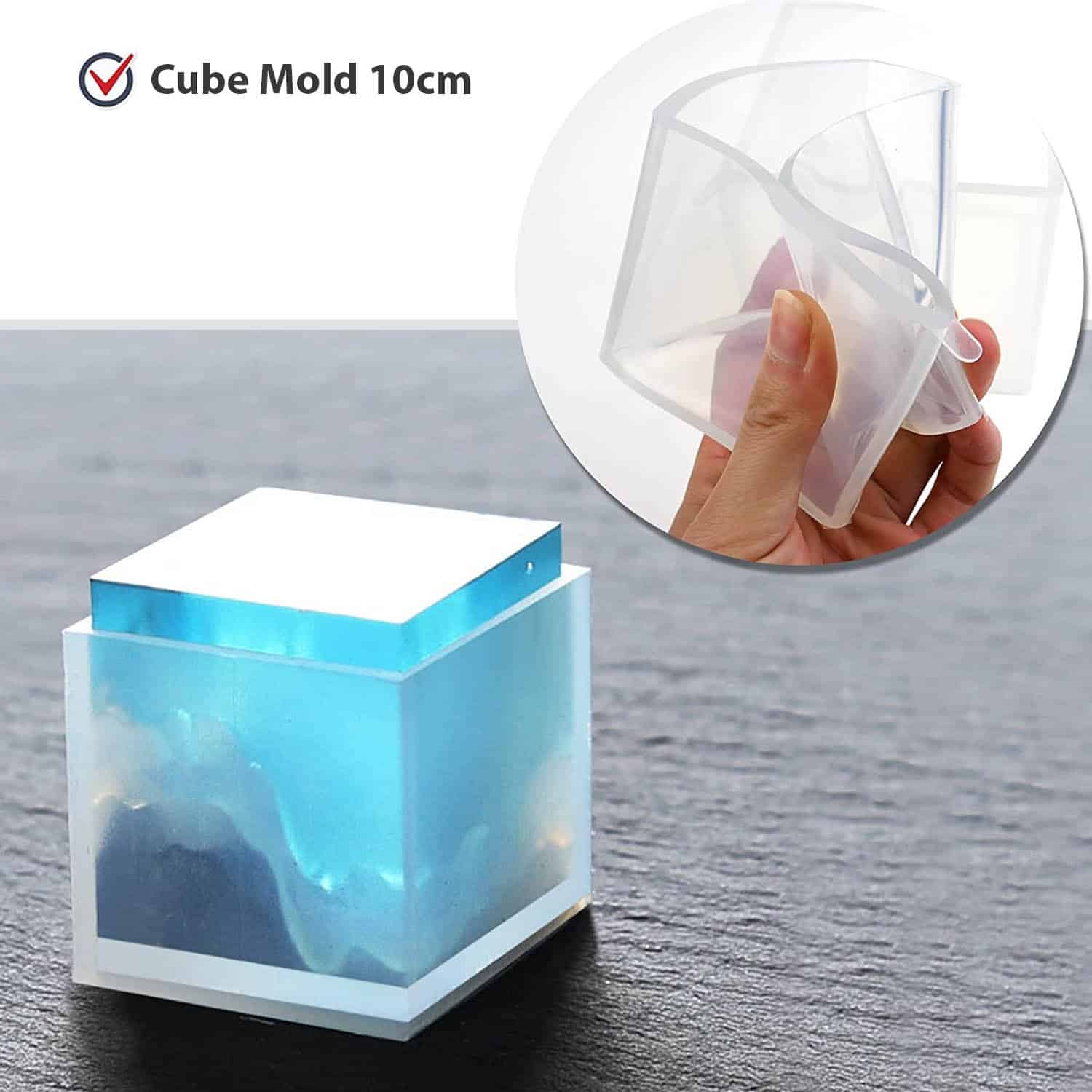 Cube Mold 10 cm - Resintools.co