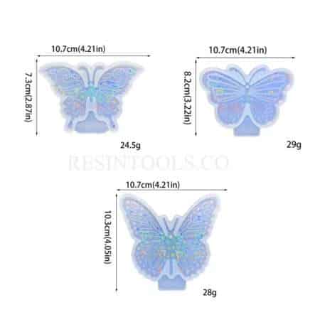 3 butterflies  - RESINTOOLS.CO