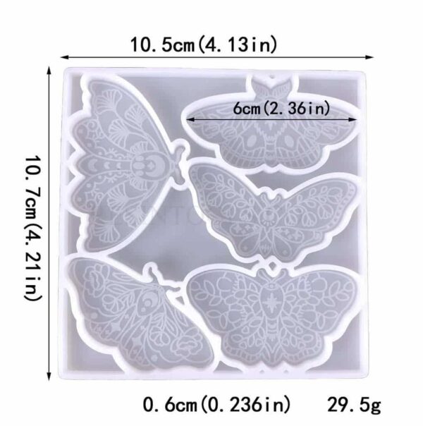 5 butterflies mold - RESINTOOLS.CO