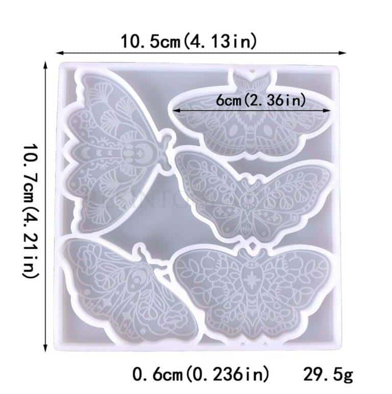 5 butterflies mold - RESINTOOLS.CO
