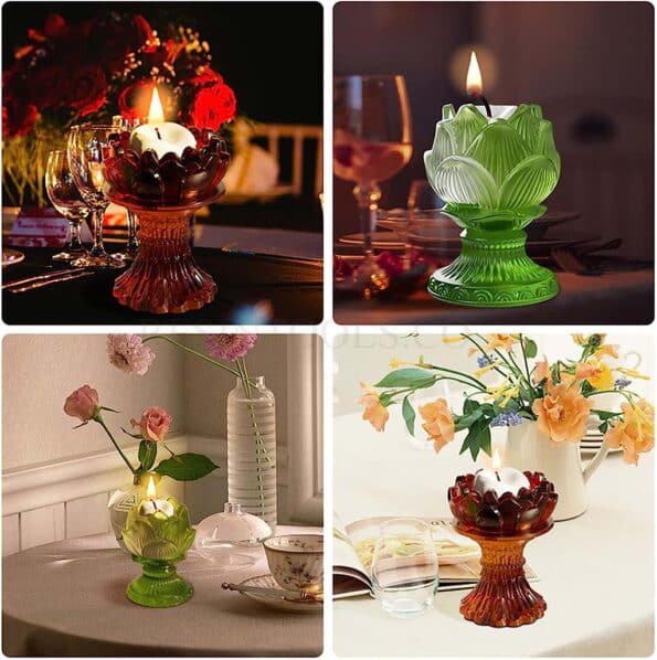 Flower Candle with handle 4- Resintools.co