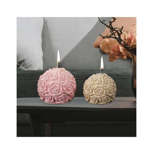 Rose Ball candle mold - RESINTOOLS.CO