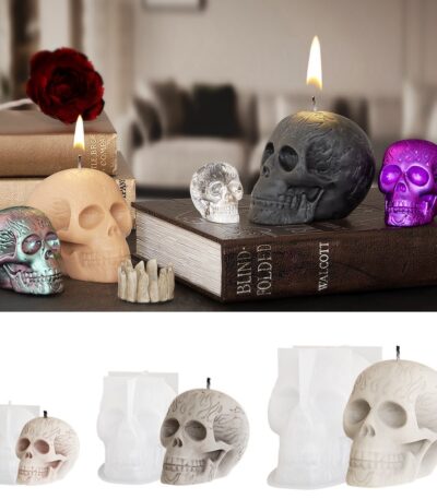 Skull Candle Mold - Resintools.co