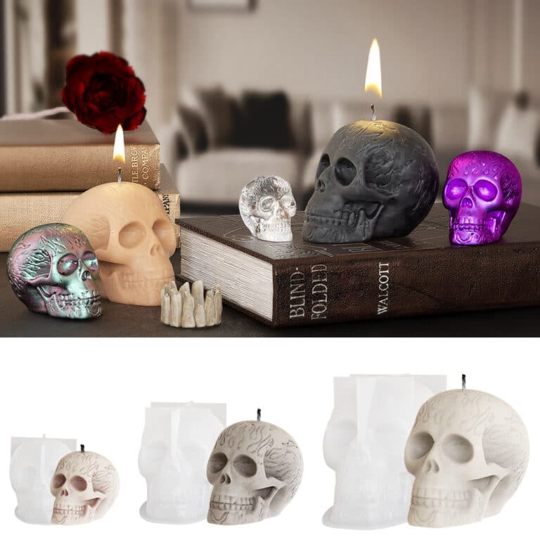 Skull Candle Mold - Resintools.co